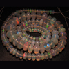 AAAA - Ethiopian Opal Brand New Full Blue Transeparent -14 inches Smooth Polished Rondell Beads Huge Size 7 - 3 mm